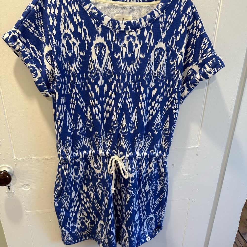 Blue and White loft dress